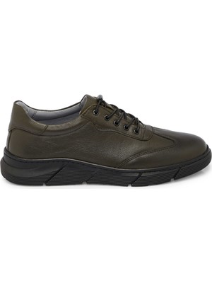 Tergan Haki Hakiki Deri Erkek Sneaker - E25S1AY57450-H48