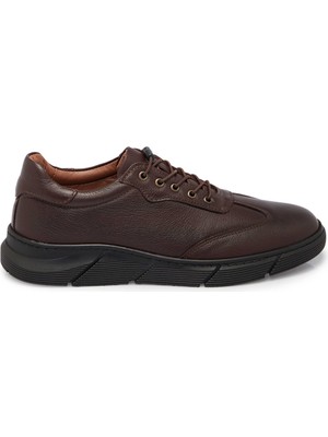 Tergan Kahverengi Hakiki Deri Erkek Sneaker - E25S1AY57450-A24
