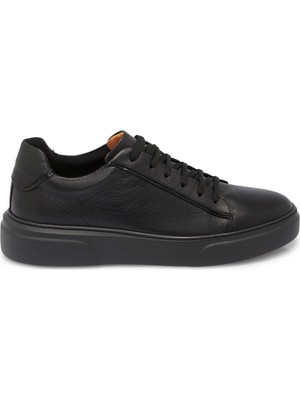 Tergan Siyah Hakiki Deri Erkek Sneaker - E25S1AY57430-A23