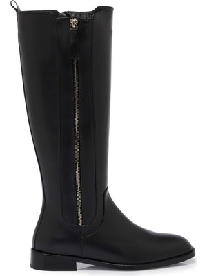 Tergan Siyah Hakiki Deri Kadın Çizme - K25K1CM68276-A23