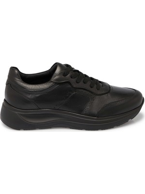 Tergan Siyah Hakiki Deri Erkek Sneaker - E25S1AY57380-A23