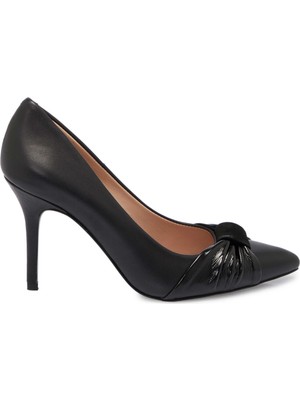 Tergan Siyah Hakiki Deri Kadın Stiletto - K25S1AY68126-A23