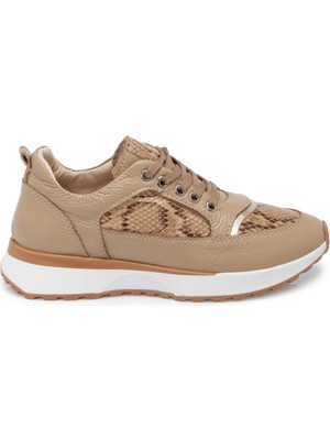 Tergan Vizon Hakiki Deri Kadın Sneaker - K25S1AY68231-A44