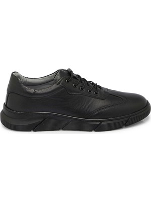 Tergan Siyah Hakiki Deri Erkek Sneaker - E25S1AY57450-A23