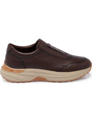 Tergan Kahverengi Hakiki Deri Erkek Sneaker - E25S1AY57490-A24