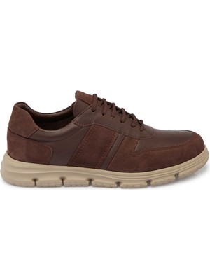 Tergan Kahverengi Hakiki Deri Erkek Sneaker - E25S1AY57511-A24