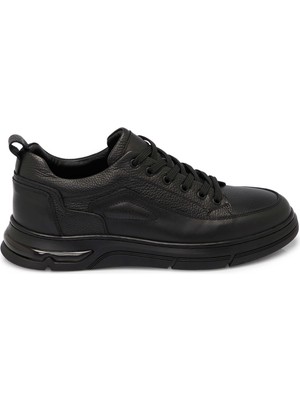 Tergan Siyah Hakiki Deri Erkek Sneaker - E25S1AY57443-A23