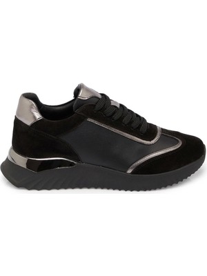 Tergan Siyah Hakiki Süet Deri Kadın Sneaker - K25S1AY68164-A01
