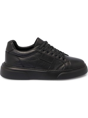 Tergan Siyah Hakiki Deri Erkek Sneaker - E25S1AY57412-A23
