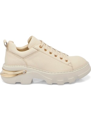 Tergan Bej Hakiki Deri Kadın Sneaker - K25S1AY68316-A25
