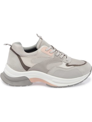 Tergan Gri Vegan - Tekstil Kadın Sneaker - K25S1AY68176-Q4T
