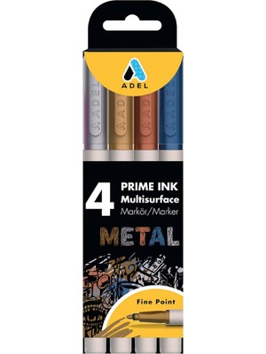 Adel Prime Ink Multisurface 4'lü Metalik