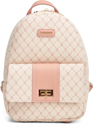 Tergan Krem Tekstil Kadın Sırt Çantası - S1SR00079611-V7N
