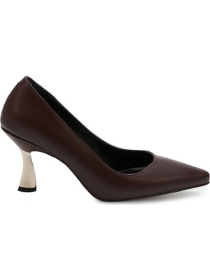 Tergan Kahverengi Vegan Kadın Stiletto - K25S1AY68545-Q3X