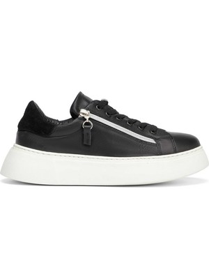 Tergan Siyah Hakiki Deri Kadın Sneaker - K26I1AY68625-A23