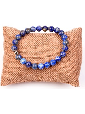 Taş Sandığı Lapis Lazuli Taşı Bileklik - 8 mm