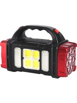Powermaster HB-1678 Solarlı USB Çıkışlı Şarjlı 38 Watt Kamp Feneri