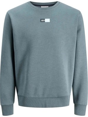 Jack & Jones Jack&jones 12310759 Jjpan Sweat Crew Neck Smu Stormy Wthr Erkek Sweatshirt