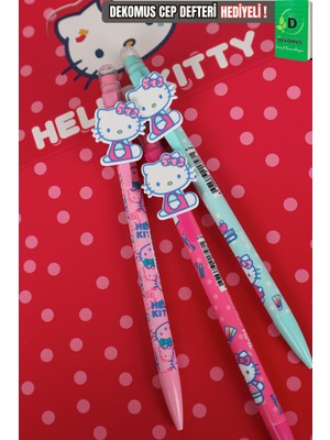 YENİ SEZON LİSANSLI HELLO KITTY "TEKLİ" 2D FİGÜRLÜ VERSATİL UÇLU KALEM 0.7 MM