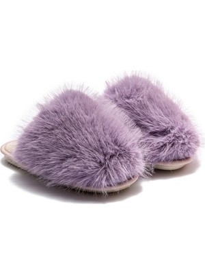 Twigy Ella Peluş Kadın Ev Terliği Lila 37/41