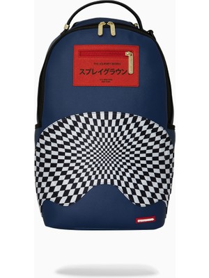 Sprayground Ichimatsu-Moyo Warp Check Shark Dlxsv Pvc Laptop Sırt Çantası