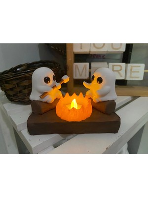 Yerli Hayalet Kamp Ateşi Işığı Tealight