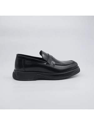4461 Banner Loafer Siyah Rugan