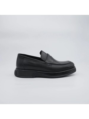 4461 Banner Loafer Siyah Cilt