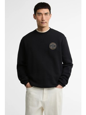 Barbour International B.ıntl 90TH Anniversary Graphic Sweatshirt BK11 Black
