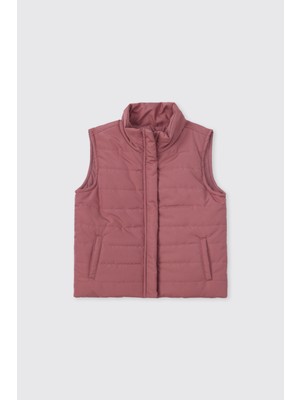Panço Kız Çocuk Pembe Micro Yelek