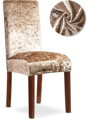 Arife Home  Kaliteli Likralı Kadife Sandalye Örtüsü Yıkanabilir Esnek Sandalye Kılıfı Mutfak Sandalye Örtüsü Sandalye Koruma Tek adet