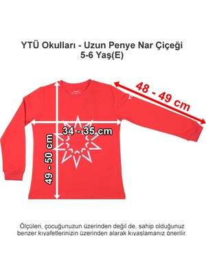 Ytü Okulları - Uzun Penye Nar Çiçeği 5-6 Yaş( E)