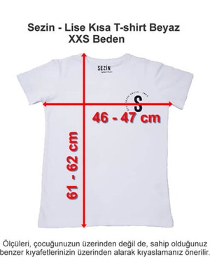 Özel Sezin Okulu Lise Kısa T-Shirt Beyaz Xxs