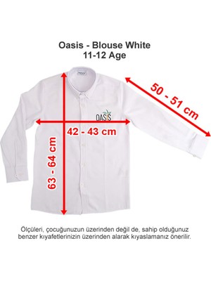 Oasis International School Blouse White 13-14 Age