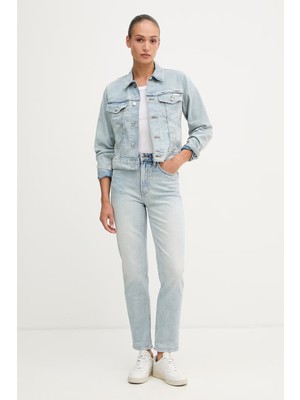 Calvin Klein Kadın Mavi Calvin Klein New Mom Jean Lafayet, 0ı2 Kadın Mavi Kot Pantolon