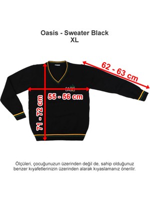 Oasis International School Sweater Black Xl