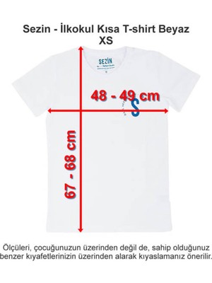 Özel Sezin Okulu Ilkokul Kısa T-Shirt Beyaz Xs Beden