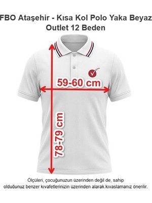 Fbo Ataşehir - Kısa Kol Polo Yaka Beyaz Outlet 12 Beden
