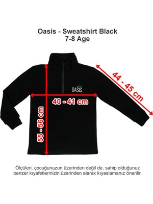 Oasis International School Sweatshirt Black 7-8 Age