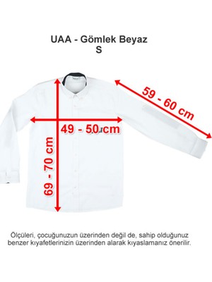 Üsküdar Amerikan Lisesi Gömlek Beyaz S