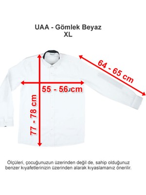 Üsküdar Amerikan Lisesi Gömlek Beyaz Xl