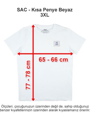 Sev Amerikan Koleji Kısa Penye Beyaz 3xl