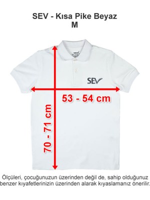 Sev Okulları Kısa Pike Beyaz M