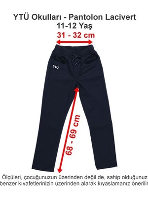 Ytü Okulları - Pantolon Lacivert 11-12 Yaş