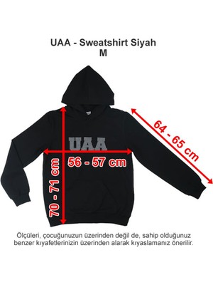 Üsküdar Amerikan Lisesi Sweatshirt Siyah 2 Iplik M