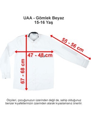 Üsküdar Amerikan Lisesi Gömlek Beyaz 15-16 Yaş