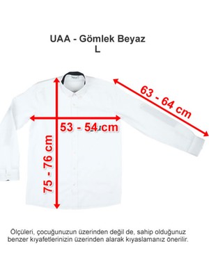 Üsküdar Amerikan Lisesi Gömlek Beyaz 3 Xl