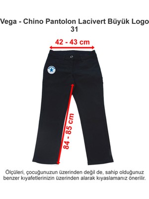 Vega Okulları Chino Pantolon Lacivert Büyük Logo 31