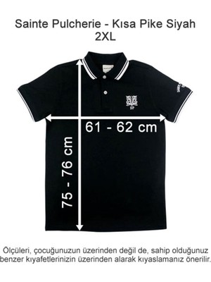 Sainte Pulcherie Kısa Pike Siyah 2 Xl