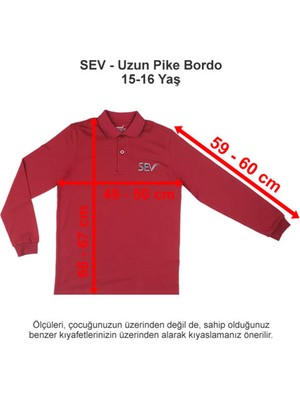 Sev Okulları Uzun Pike Bordo 15-16 Yaş